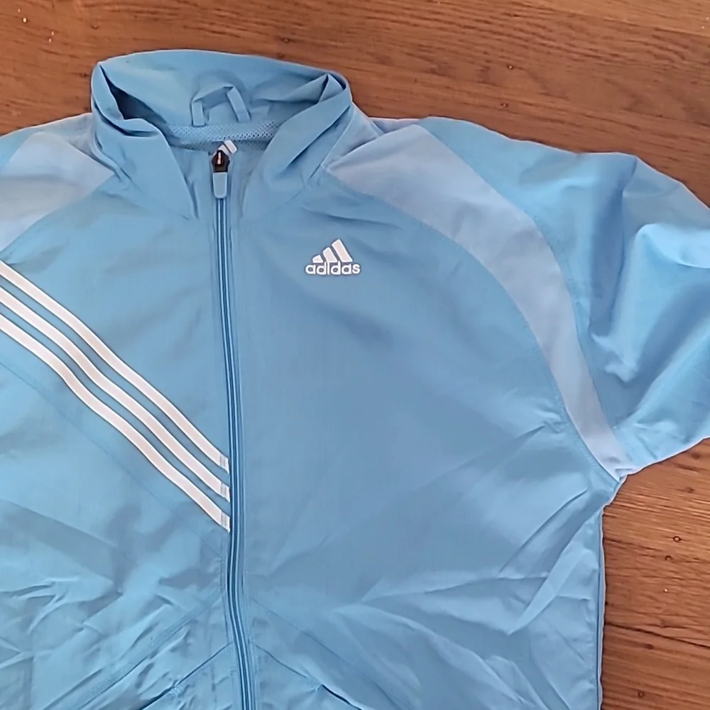 NWT Adidas climacool Barbie aqua track jacket size S - Picture 2 of 5